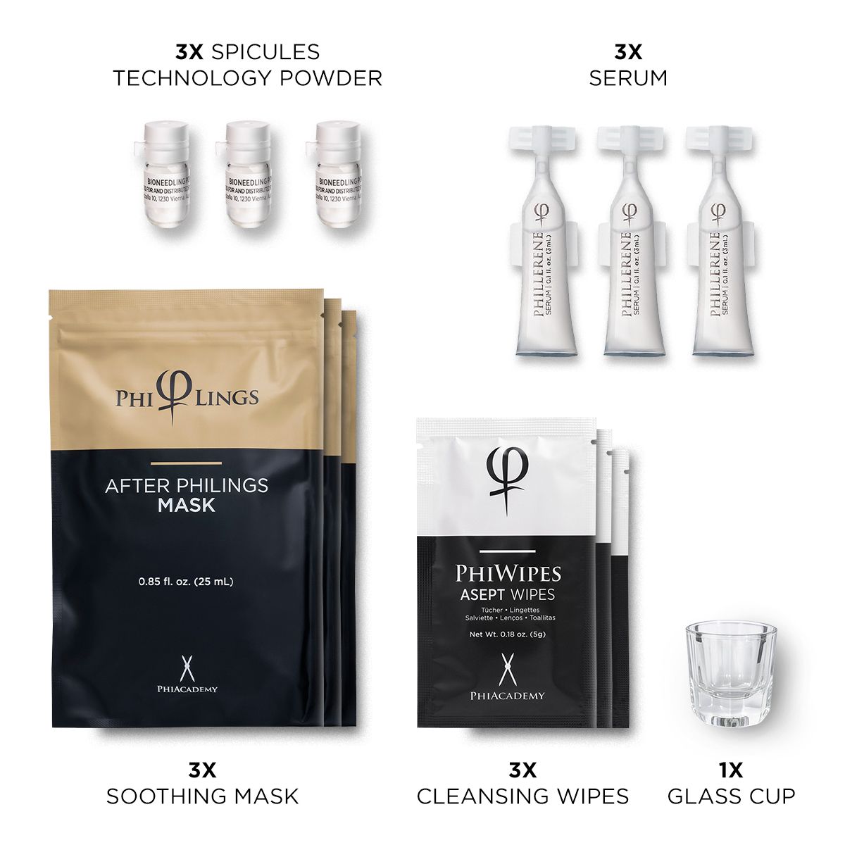 Bioneedling Skin Repair kit components
