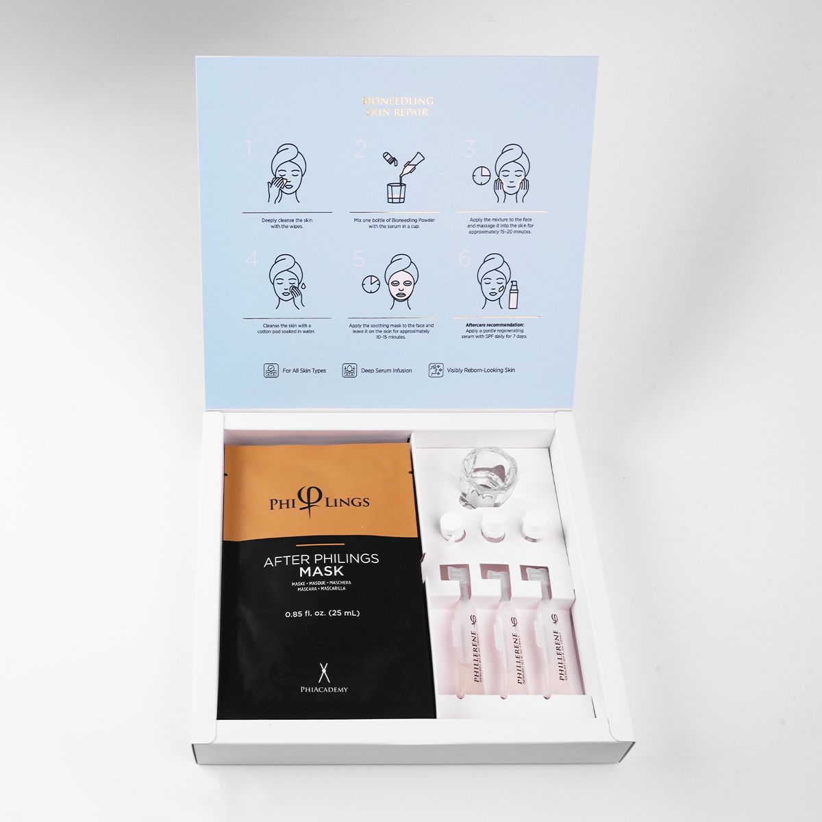 Bioneedling Skin Repair open box with instructions
